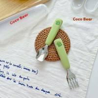 Set thìa dĩa inox Coco Bear