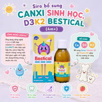 Siro bổ sung canxi sinh học, D3K2 Bestical (4m+)