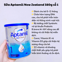 Sữa Aptamil New Zealand 380g số 1