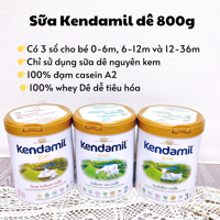 Sữa Kendamil dê 800g