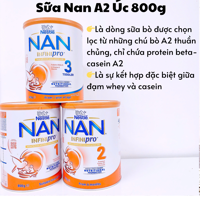 Sữa Nan A2 Úc 800g 