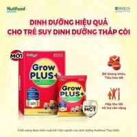 Sữa Nutifood GrowPLUS+ đỏ hộp 14 gói 193.2g (0-12m)