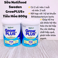 Sữa Nutifood Sweden GrowPLUS+ Tiêu Hóa 800g 