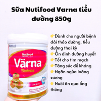 Sữa Nutifood Varna tiểu đường 850g