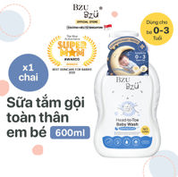 Sữa tắm gội BZU BZU 600ml (0-3y)