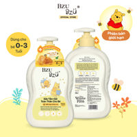 Sữa tắm gội Bzu Bzu mật ong rau má 600ml (0-3y)