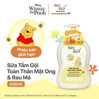 Sữa tắm gội Bzu Bzu mật ong rau má 600ml (0-3y)