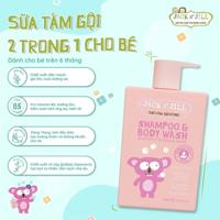 Sữa tắm gội Jack & Jill màu hồng 300ml (6m+)