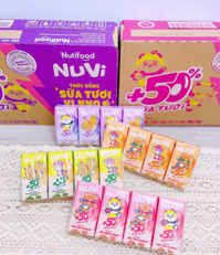 Sữa tươi trái cây Nuvi 110ml (2y+)