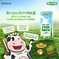 Sữa tươi tươi sạch NutiMilk ít đường 1y+