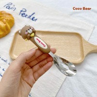 Thìa inox hình thú Coco Bear
