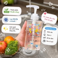 Túi nước rửa bình sữa, chén bát thuần chay Atono2 480ml