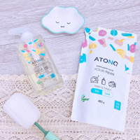 Chai nước rửa bình sữa, chén bát thuần chay Atono2 480ml