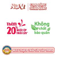 Túi thạch trái cây Nuvi vị đào 110ml (3y+)