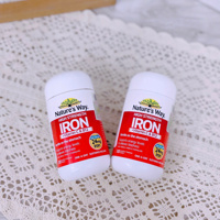 Viên nhai bổ sung sắt, vitamin C & B12 Nature's Way 30v ( 18y+)
