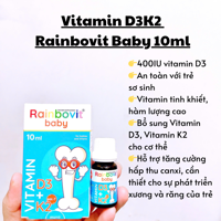 Vitamin D3K2 Rainbovit Baby 10ml (0m+)