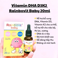 Vitamin DHA D3K2 Rainbovit Baby 20ml (0m+)