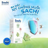 Xịt chống muỗi thảo dược Sachi (6m+)