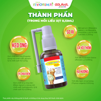 Xịt họng Golanil Junior Fitobimbi 30ml (3y+)