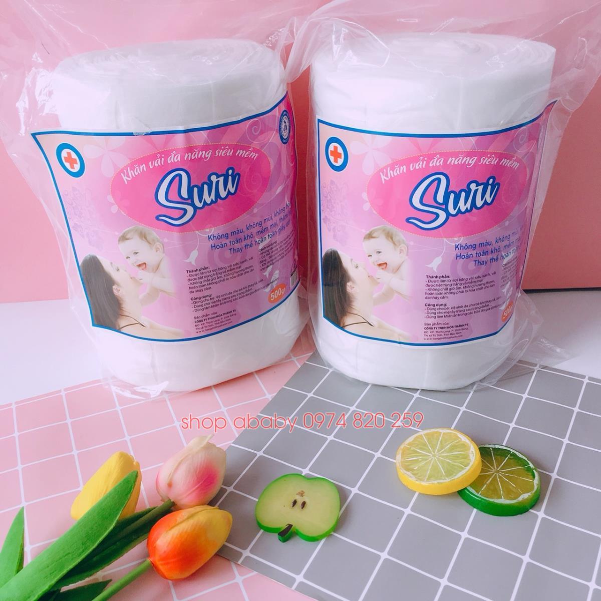 Khăn vải khô đa năng suri dạng cuộn 500g