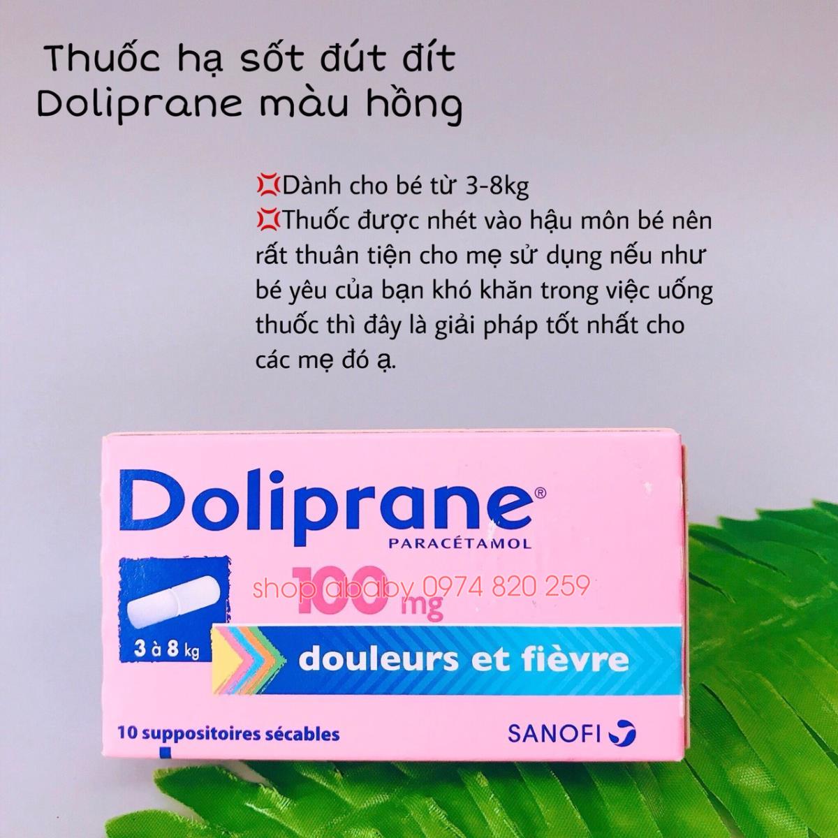 Thông Tin Về Thuốc Hạ Sốt Doliprane Đút Hậu Môn