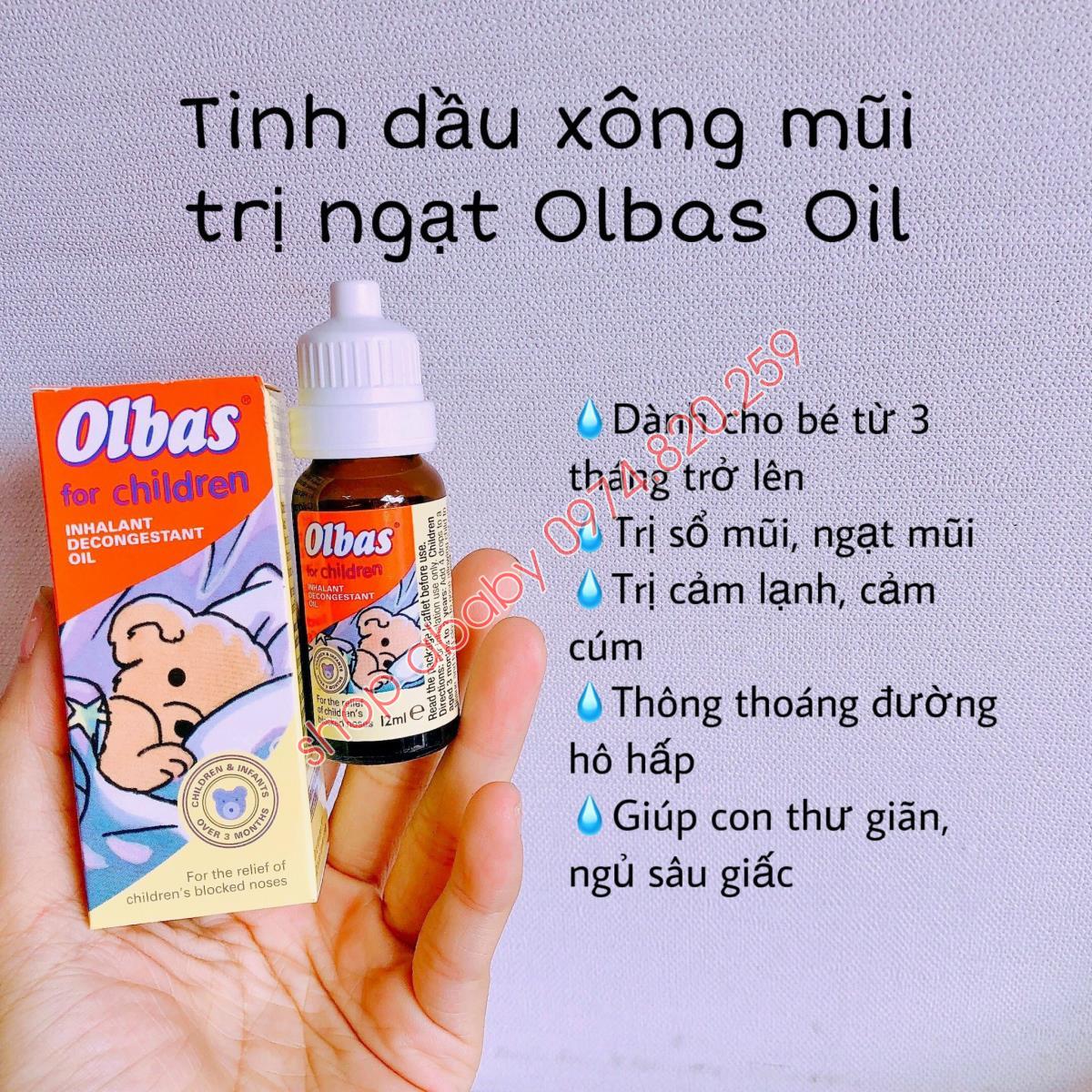 Tinh dầu xông mũi trị ngạt Olbas Oil