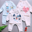 Bộ sơ sinh dài tay cài lệch Moon (0-6m)