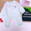 Bộ trần bông dài tay cài giữa Moon (0-9M)