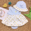 Set váy body Liittle Me kèm mũ (6-18m)