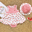 Set váy body Liittle Me kèm mũ (6-18m)