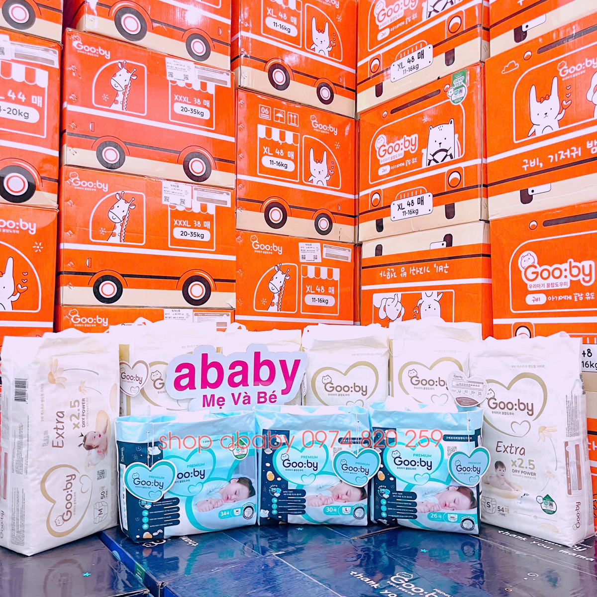 Gooby Ham Bỉm - Tã quần đêm Gooby Premium | shop ababy - Cửa hàng cho mẹ và bé.