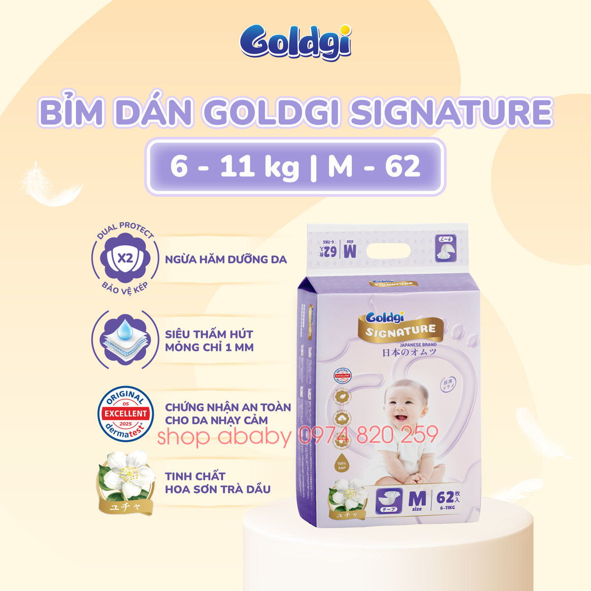 Bỉm - Tã dán Goldgi Signature