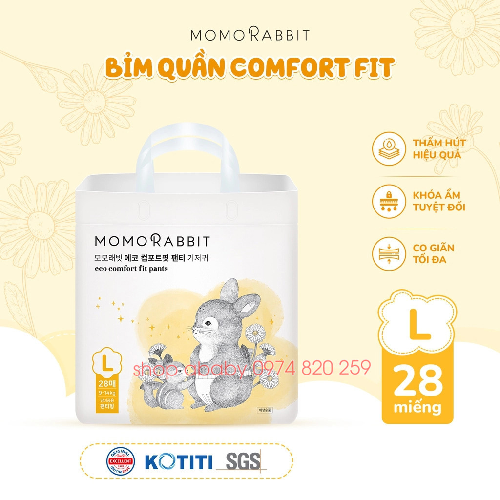 Bỉm Momorabbit Eco Comfort Fit