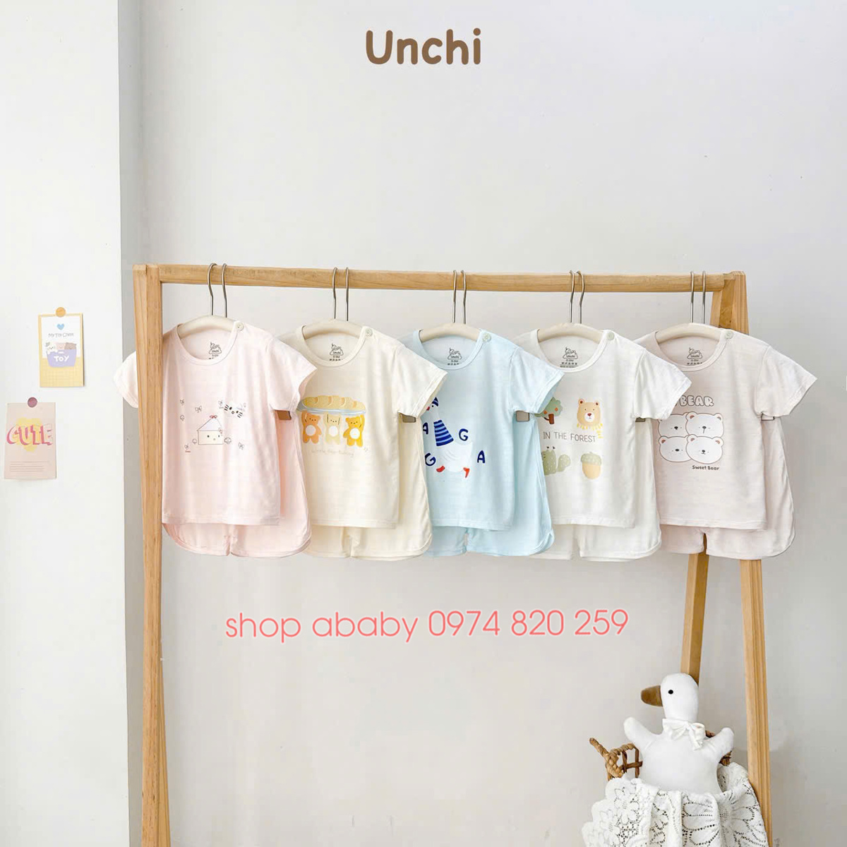 Bộ cộc tay thông hơi cài vai Unchi