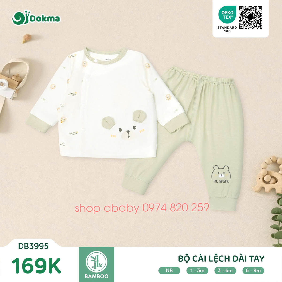 Bộ dài tay ss cài lệch Dokma DB3995