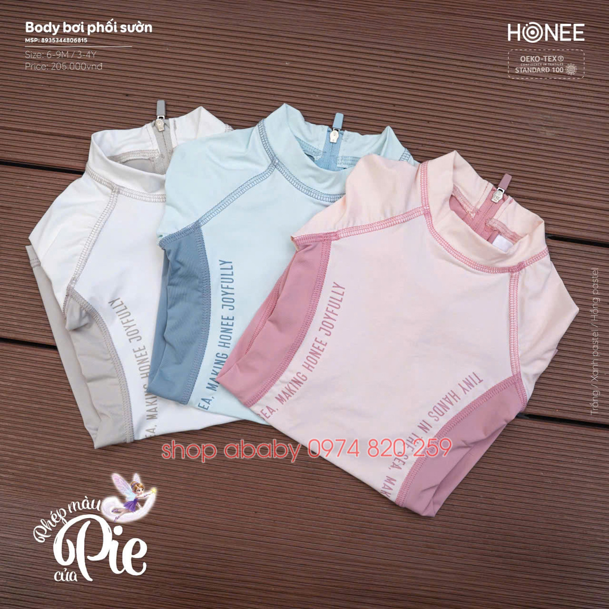 Body bơi phối sườn Honee