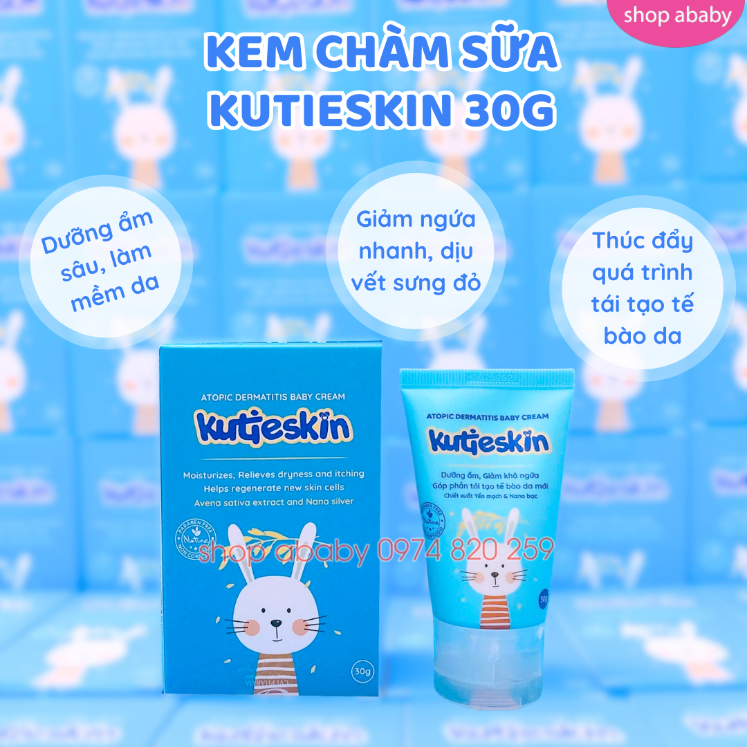 Kem chàm sữa Kutieskin 30g (0m+)