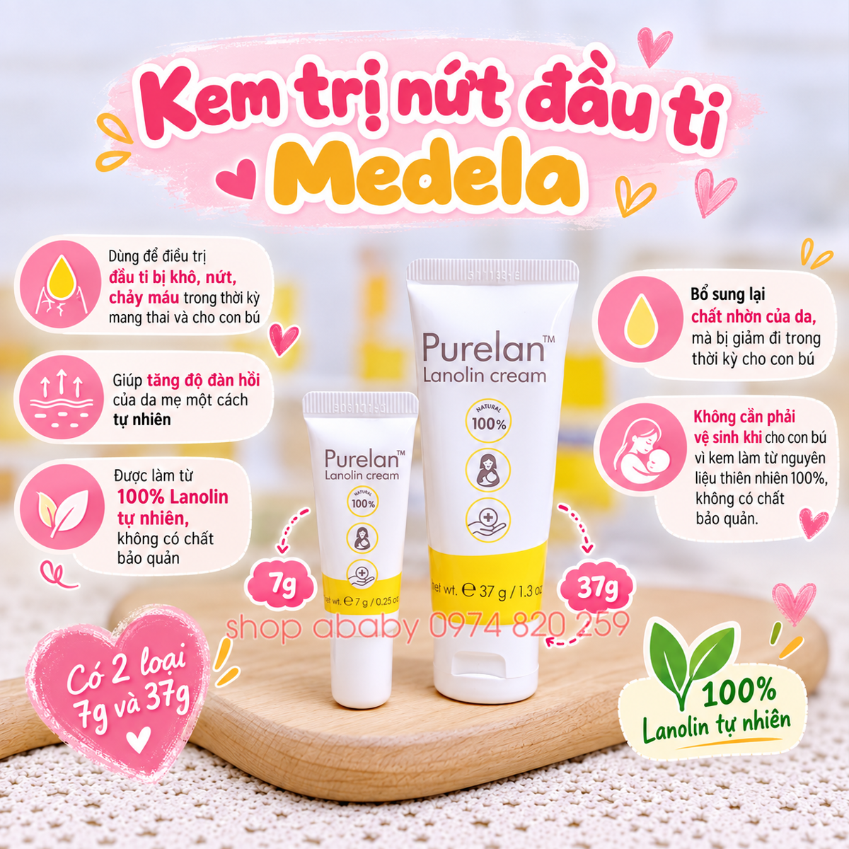 Kem trị nứt đầu ti Medela