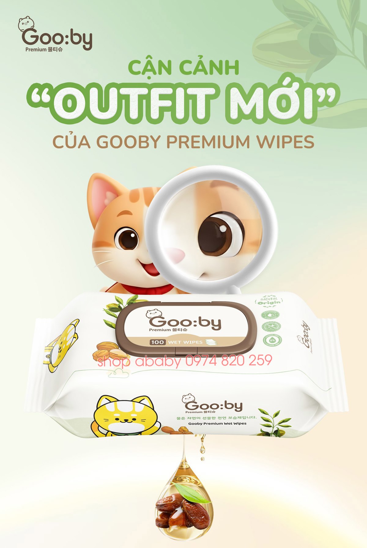 K Gooby Khăn ướt Gooby | shop ababy - Cửa hàng cho mẹ và bé.