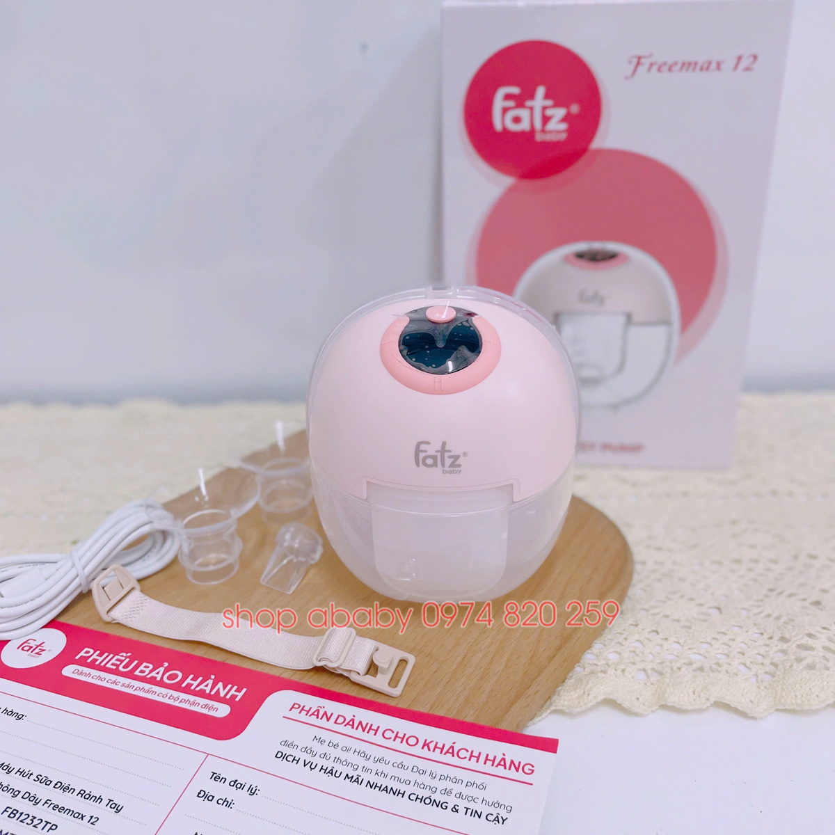 Máy hút sữa điện rảnh tay không dây Freemax 12 FB1232