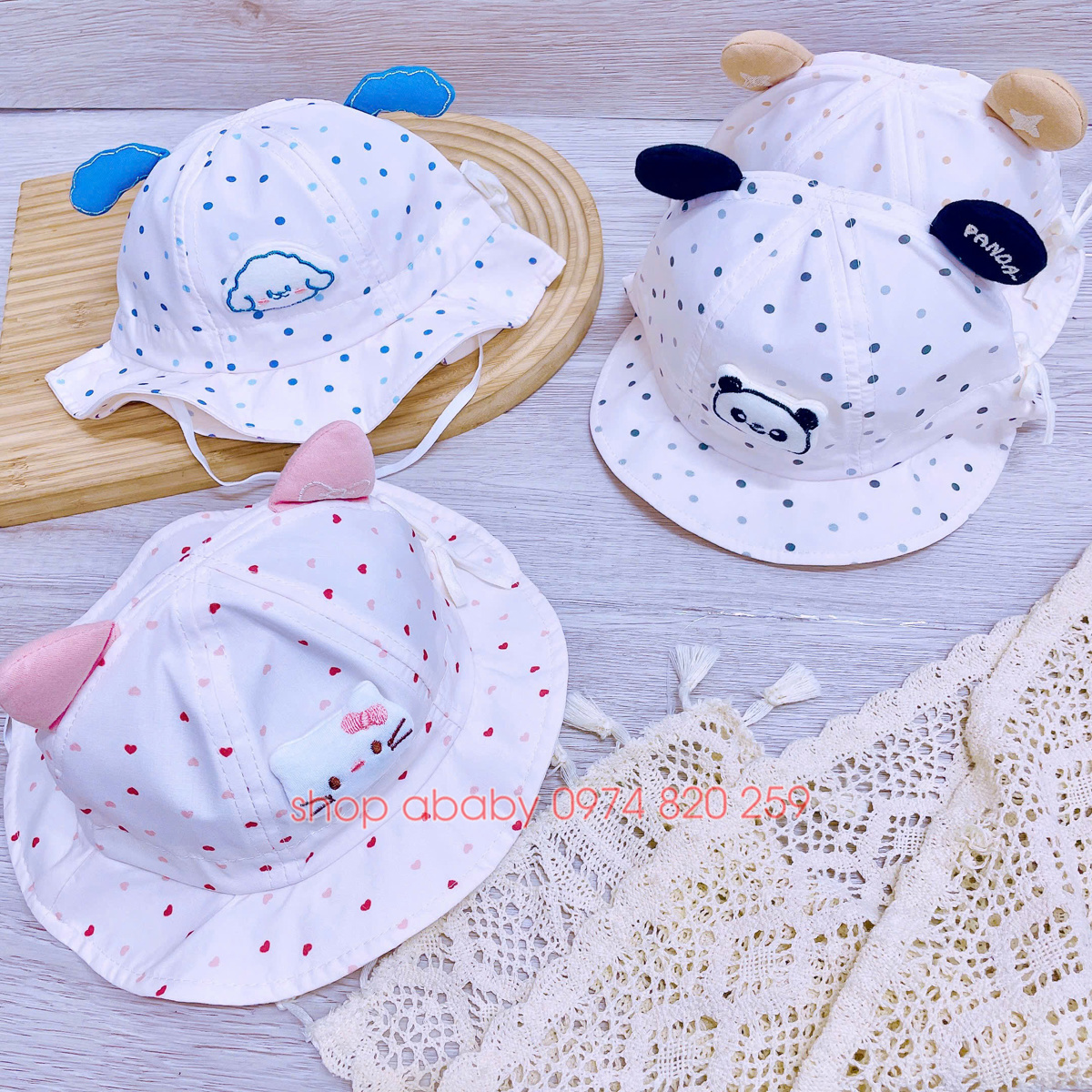 Mũ vành chấm bi 59204