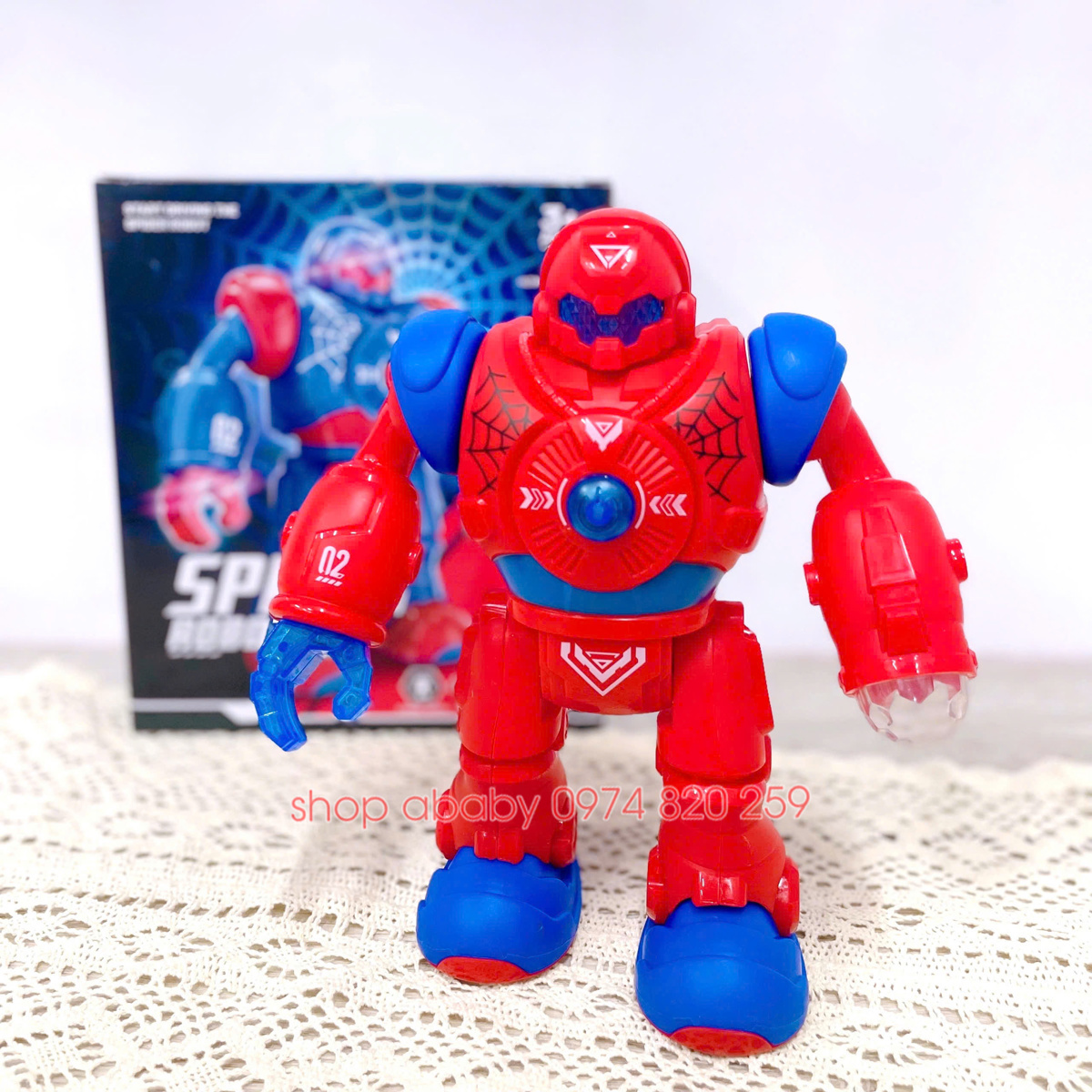 Robot người nhện có đèn và nhạc 64871