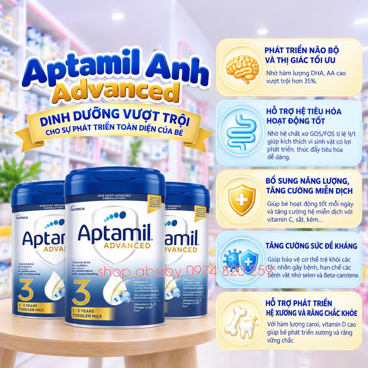 Sữa Aptamil Anh 800g