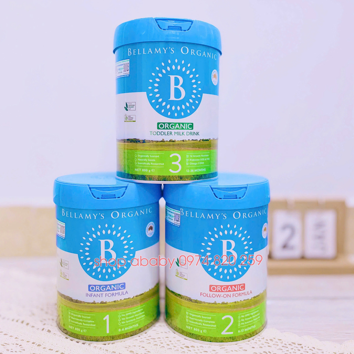Sữa Bellamy's Organic HMO 800g