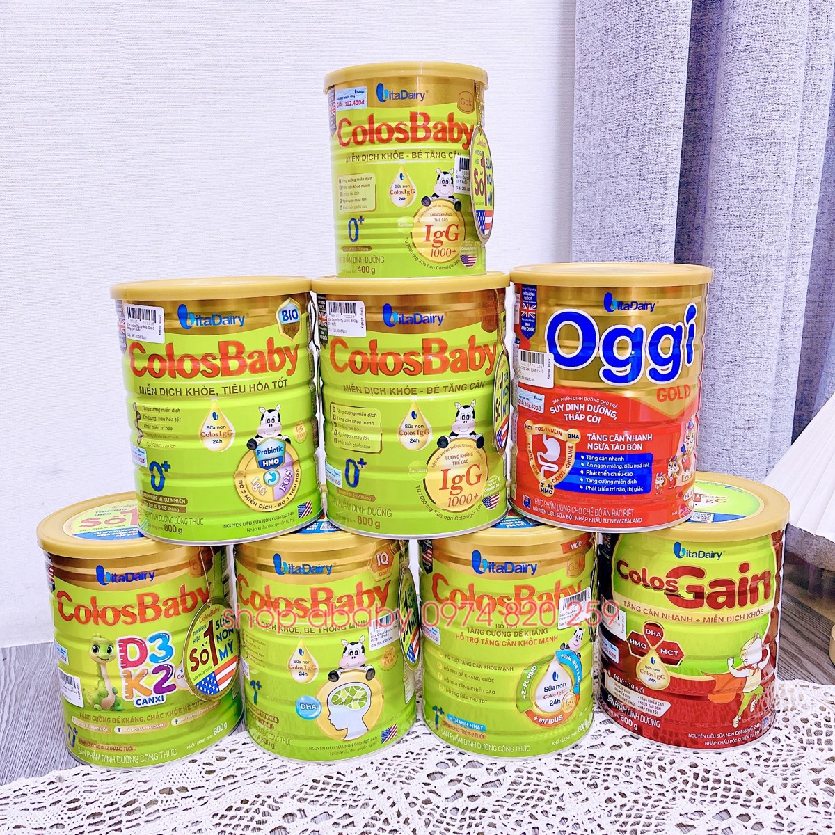 Sữa Colos Gain 800g | shop ababy - Cửa hàng cho mẹ và bé.