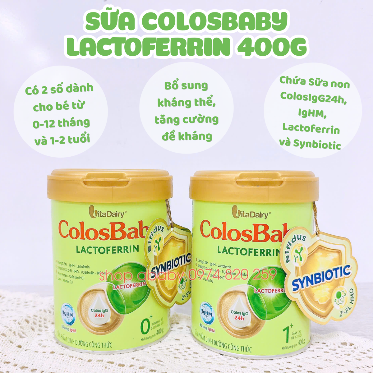 Sữa Colosbaby Lactoferrin 400g