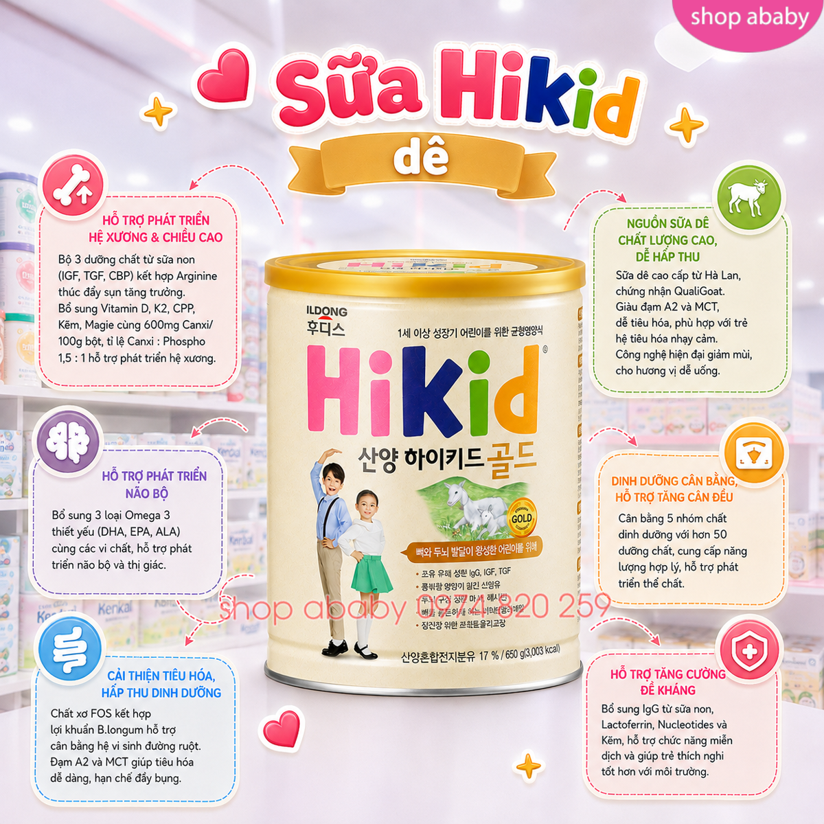 Sữa Hikid Food dê núi