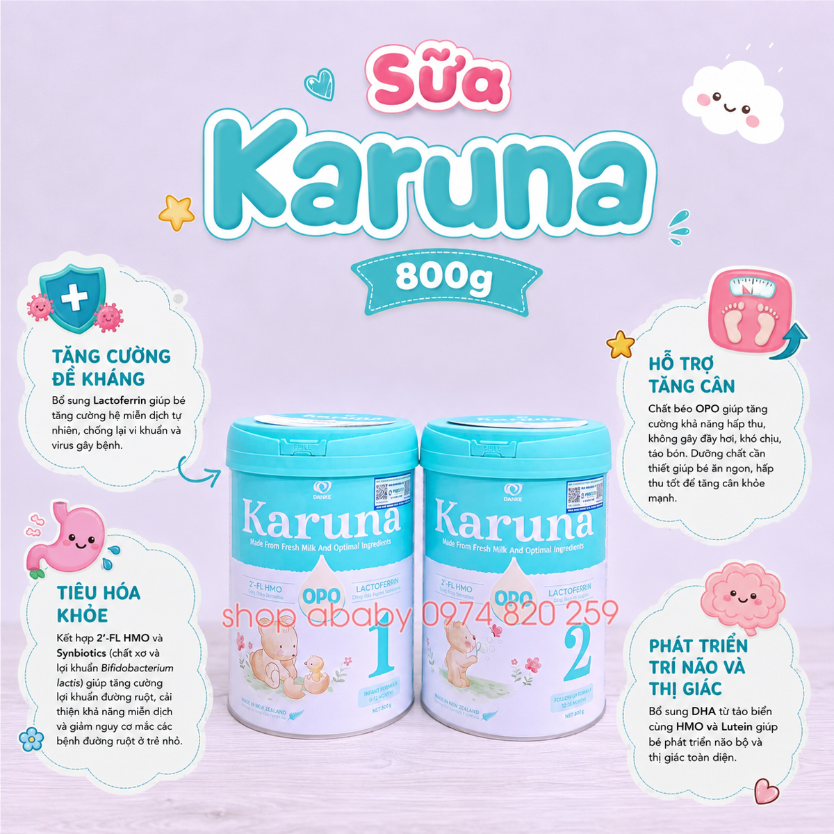 Sữa Karuna 800g 