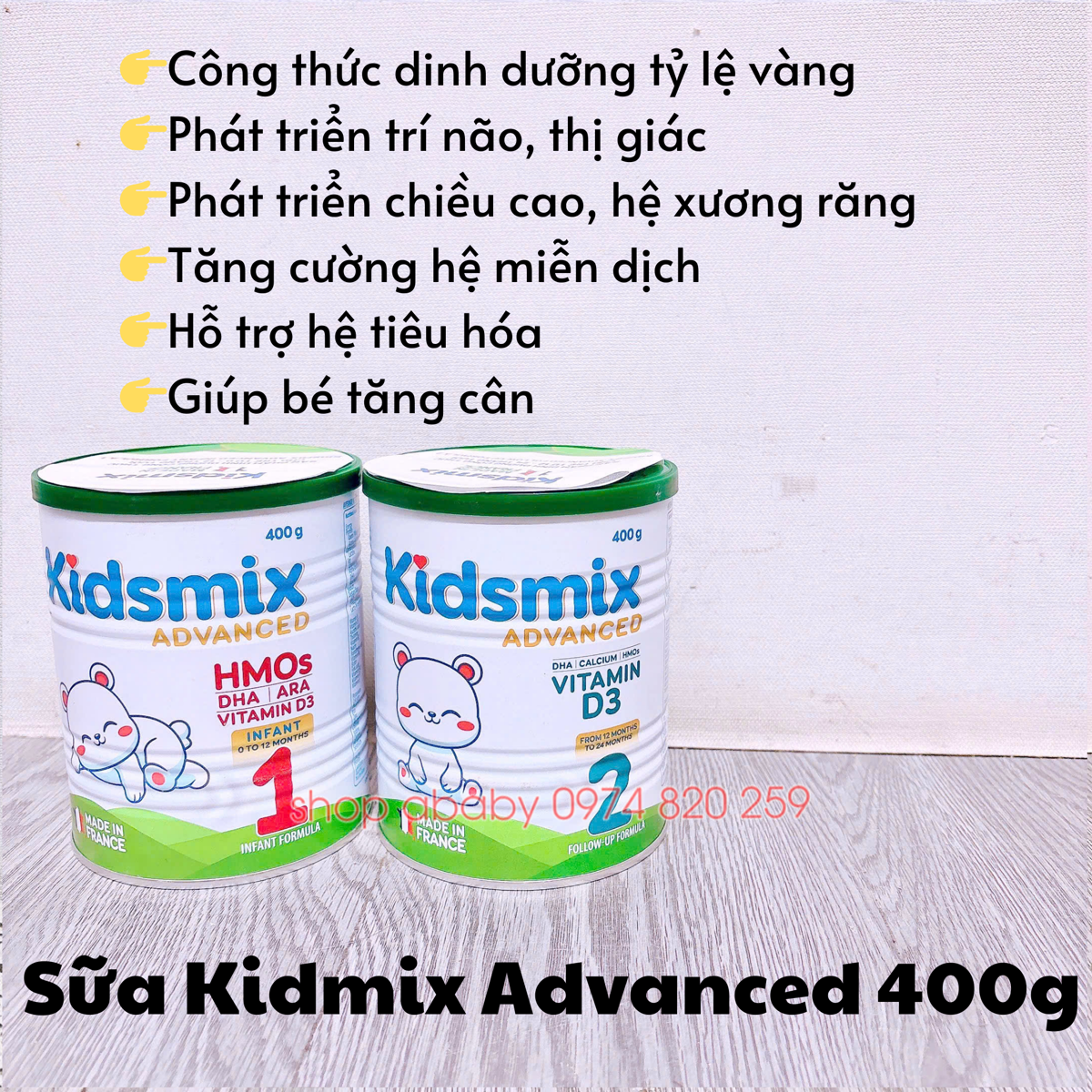 Sữa Kidsmix Advanced 400g