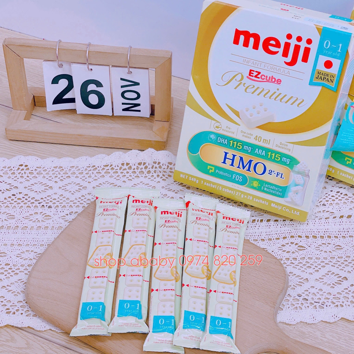 Sữa Meiji thanh Premium HMO số 0-1 (nhập khẩu)